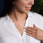 Para mi madre Collar con nudo de amor en oro de 18 quilates, regalo "Gracias por estar en mi vida" con tarjeta con mensaje