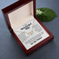 Gift for Wife "The Magical Day" Gold linked hearts Necklace to my Wonderful Wife