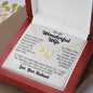 Gift for Wife "The Magical Day" Gold linked hearts Necklace to my Wonderful Wife