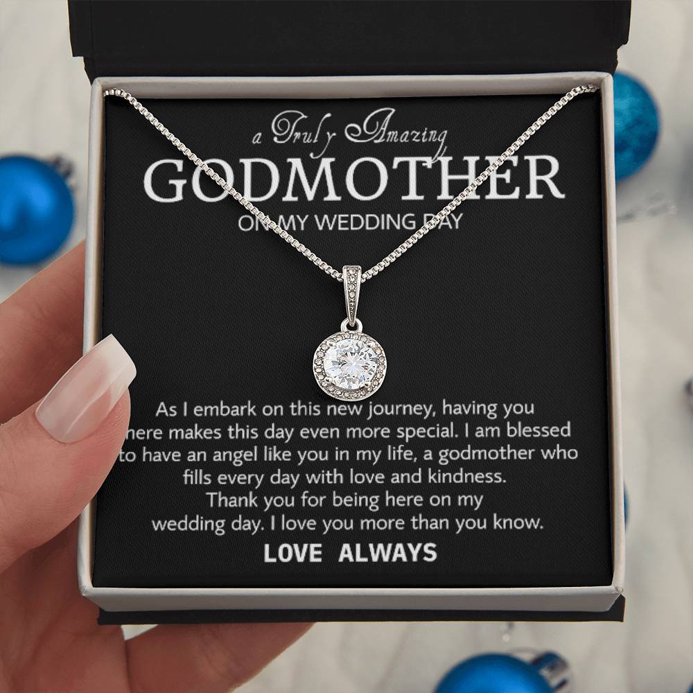 Collar de madrina en el día de mi boda, regalo de agradecimiento de boda para madrina, madrina de la novia, regalo de la novia a la madrina