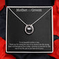 Regalo de la novia para la madre del novio, regalo de collar para la suegra, regalo para la suegra, regalos de boda para el hombre de mis sueños, regalo de agradecimiento
