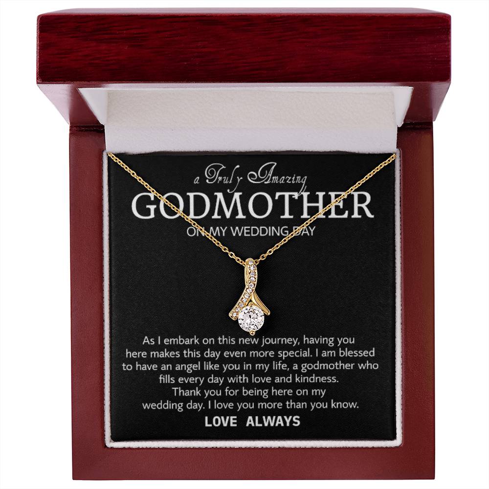 Collar de madrina en el día de mi boda, regalo de agradecimiento de boda para madrina, madrina de la novia, regalo de la novia a la madrina