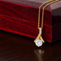 Presente para Alma Gêmea "Seu Último Tudo" Colar de Beleza Sedutora Ouro Amarelo 18K