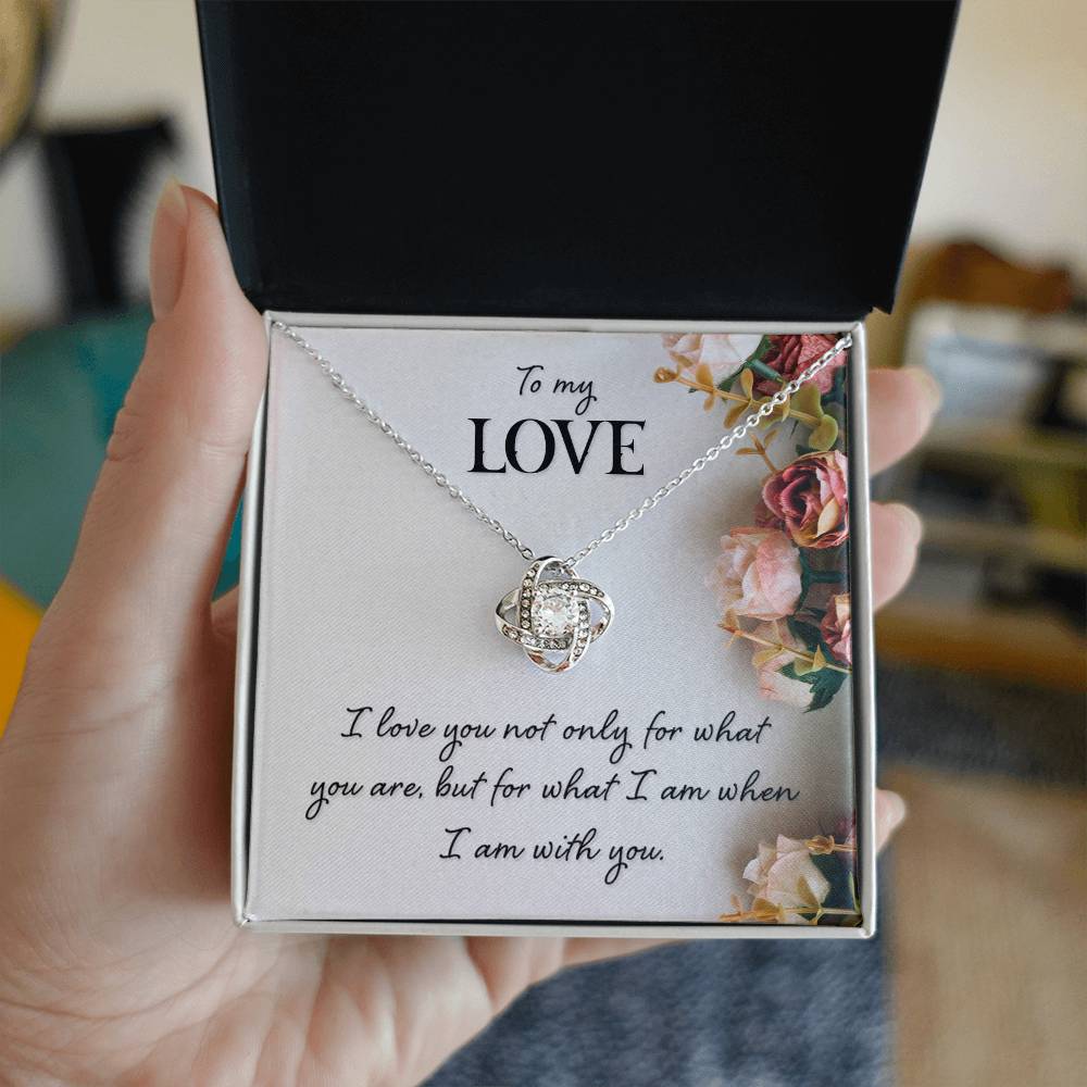Para minha linda esposa colar nó de amor