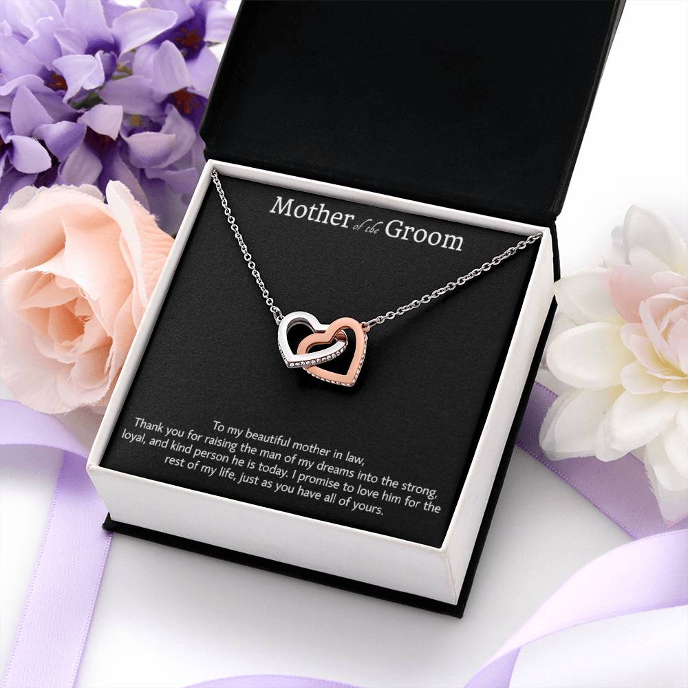 Regalo de la novia para la madre del novio, regalo de collar para la suegra, regalo para la suegra, regalos de boda para el hombre de mis sueños, regalo de agradecimiento