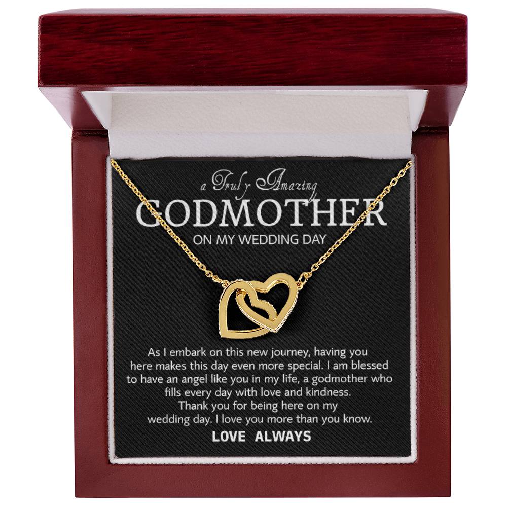 Collar de madrina en el día de mi boda, regalo de agradecimiento de boda para madrina, madrina de la novia, regalo de la novia a la madrina