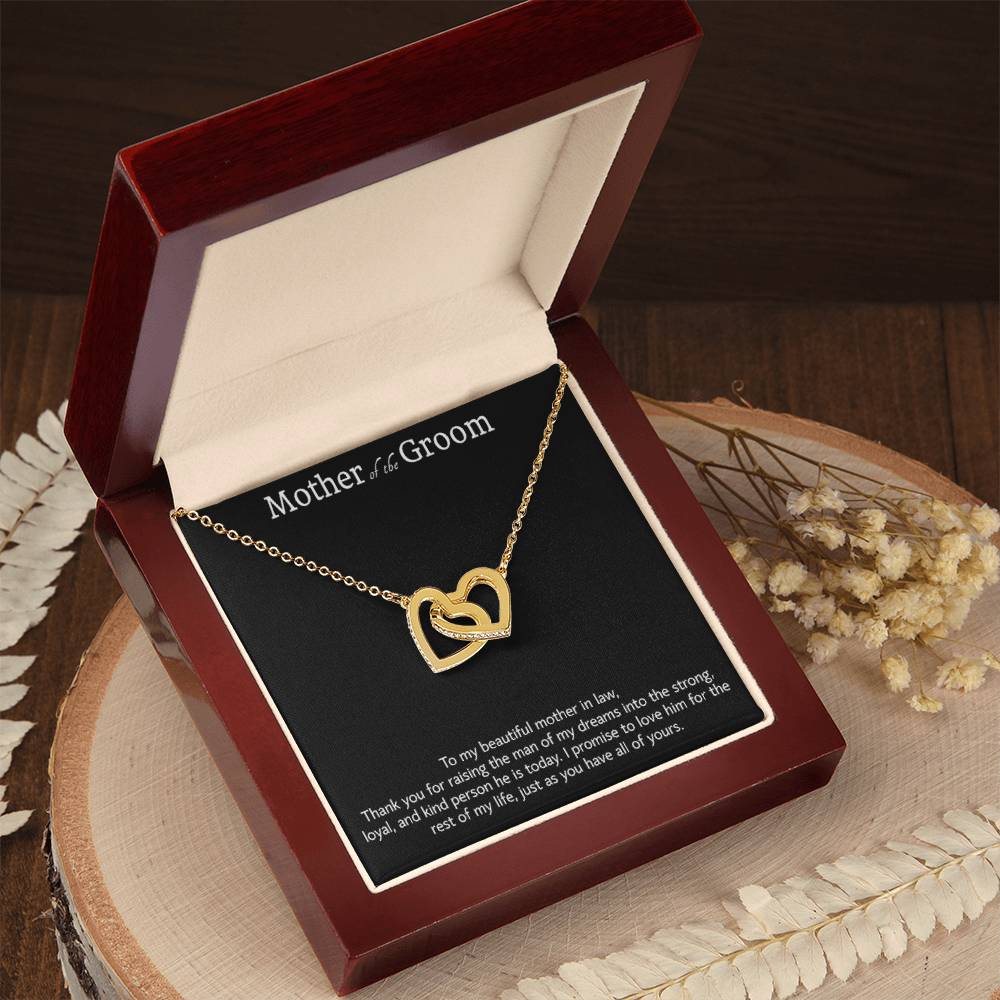 Regalo de la novia para la madre del novio, regalo de collar para la suegra, regalo para la suegra, regalos de boda para el hombre de mis sueños, regalo de agradecimiento