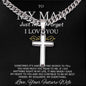 To my Future Husband Necklace Set “My Everything” Cross Necklace cuban chain Jewelry