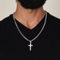 To my Future Husband Necklace Set “My Everything” Cross Necklace cuban chain Jewelry