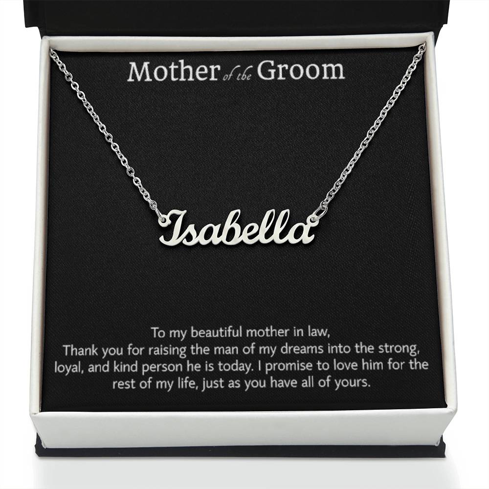 Regalo de la novia para la madre del novio, regalo de collar para la suegra, regalo para la suegra, regalos de boda para el hombre de mis sueños, regalo de agradecimiento