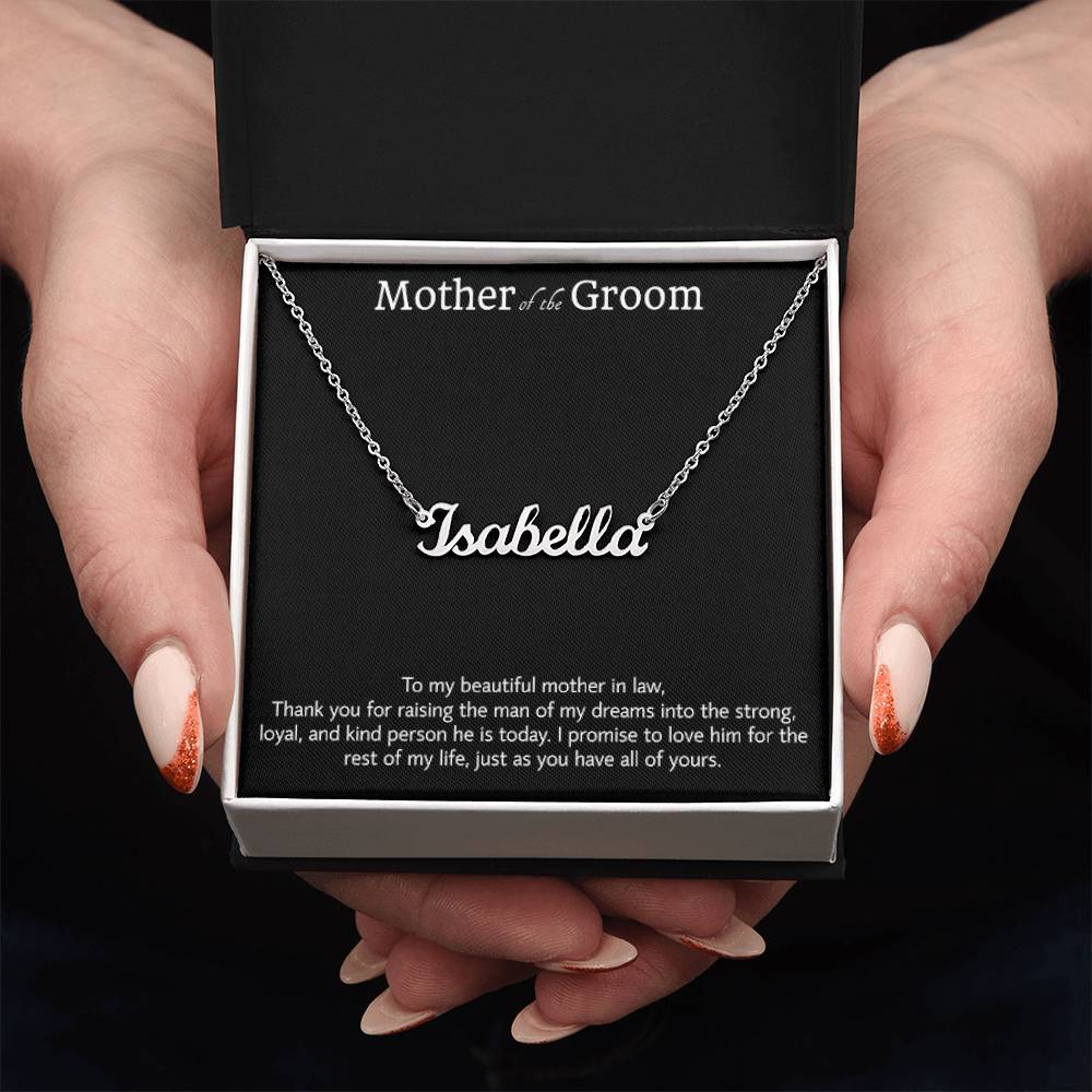 Regalo de la novia para la madre del novio, regalo de collar para la suegra, regalo para la suegra, regalos de boda para el hombre de mis sueños, regalo de agradecimiento