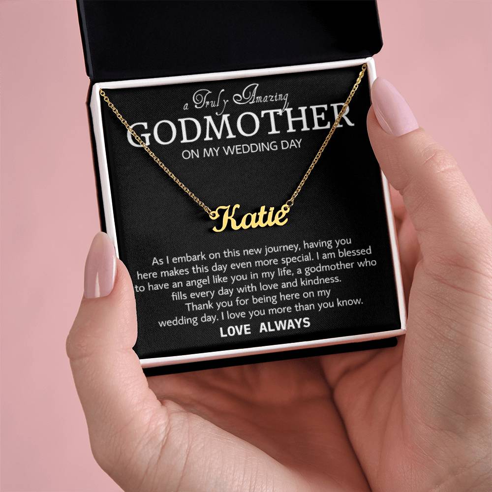 Collar de madrina en el día de mi boda, regalo de agradecimiento de boda para madrina, madrina de la novia, regalo de la novia a la madrina