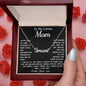 Para mi madre Collar de oro de regalo "Alegrías y lágrimas Ama a tu hijo" con tarjeta de mensaje Collar con nombre de firma 001