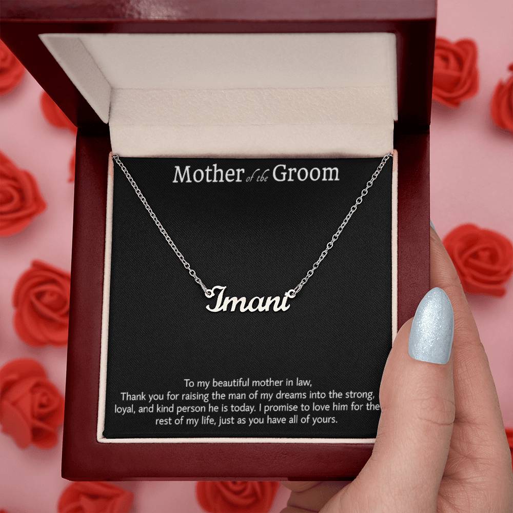Regalo de la novia para la madre del novio, regalo de collar para la suegra, regalo para la suegra, regalos de boda para el hombre de mis sueños, regalo de agradecimiento