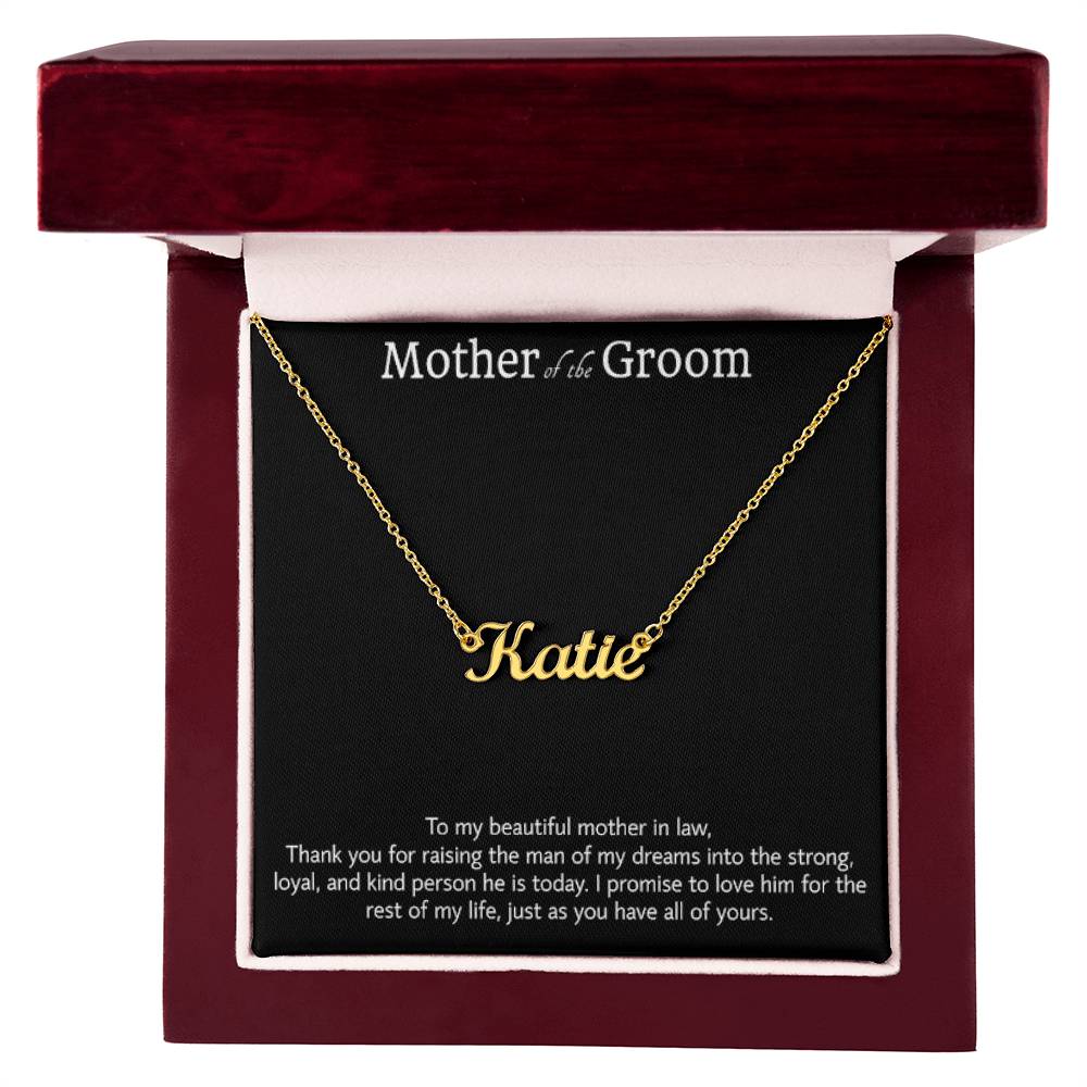 Regalo de la novia para la madre del novio, regalo de collar para la suegra, regalo para la suegra, regalos de boda para el hombre de mis sueños, regalo de agradecimiento