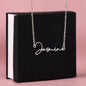 Presente de alma gêmea - Colar de assinatura personalizado Last Everything 001