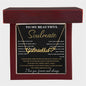 Gift for Soulmate “To My Beautiful Soulmate” Custom Signature with Heart Necklace