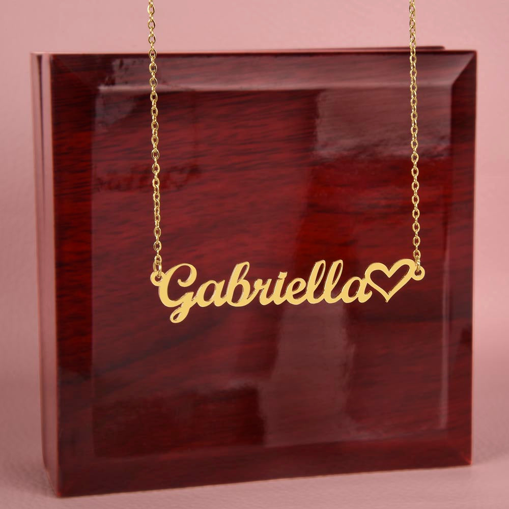 Regalo para Esposa "No Puedo Vivir Sin Ti" regalo personalizado Collar personalizado con corazón 001