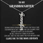 Granddaughter Vertical Signature Necklace: A Timeless Gift of Love and Memories granddaughter necklace