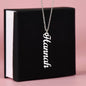 Granddaughter Vertical Signature Necklace: A Timeless Gift of Love and Memories granddaughter necklace
