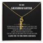 Granddaughter Vertical Signature Necklace: A Timeless Gift of Love and Memories granddaughter necklace