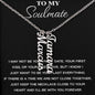Soulmate Gift- Last Everything Vertical Signature Name Necklace 002