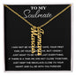 Soulmate Gift- Last Everything Vertical Signature Name Necklace 002