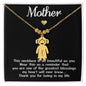 To My Mother necklace gift "thank you for being in my life" Kids Charm w/ Message Card