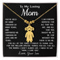 Collar de oro para mi madre, regalo "Alegrías y lágrimas, ama a tu hijo" con tarjeta de mensaje grabada, collar con dije para niños