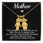 To My Mother necklace gift "thank you for being in my life" Kids Charm w/ Message Card