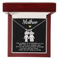To My Mother necklace gift "thank you for being in my life" Kids Charm w/ Message Card