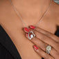 To My Mother - From Son "I'll Forever be your Loving Son" - Message Card heart necklace