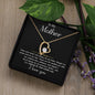To My Mother - From Son "I'll Forever be your Loving Son" - Message Card heart necklace