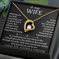 Jewelry To My Wife - the best thing that ever happened to me,Forever Love Necklace, Gift For Wife, Gift for her,Gifts For Wife Romantic, Christmas Birthday Gift, Valentine Gift