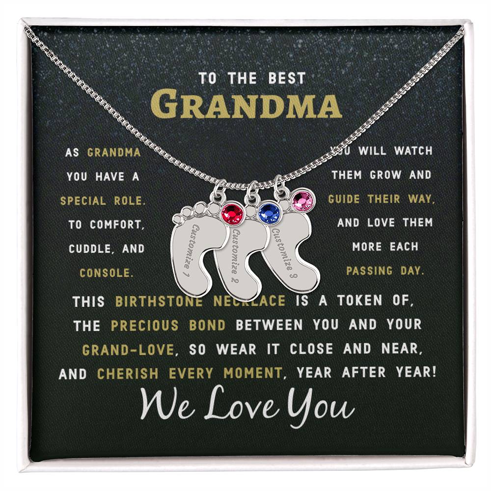 Para la mejor abuela: tu amor tiene un papel especial. Te amamos Nana