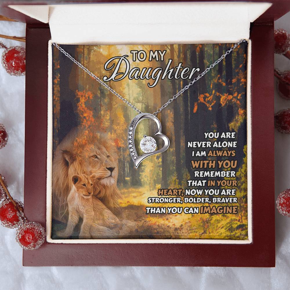 Regalo de cumpleaños número 18 para hija, collar de amor eterno, regalo para hija de cumpleaños número 21, regalo del día de la boda para hija de papá