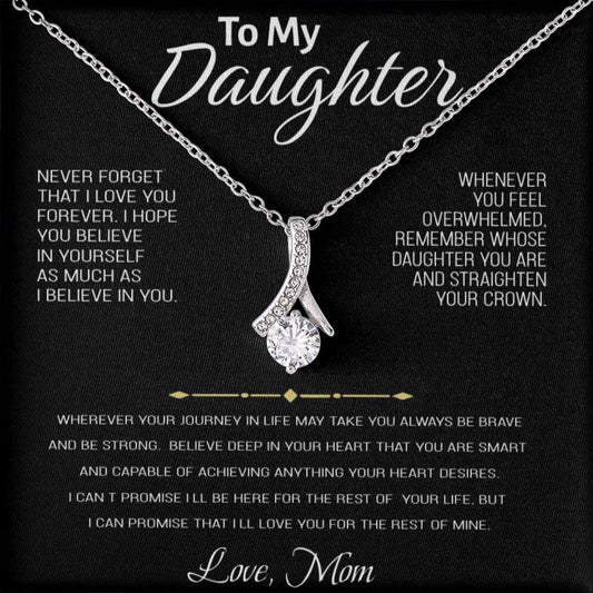 Para mi hija: collar y colgante Love Mom Alluring Beauty (juego de regalo) 