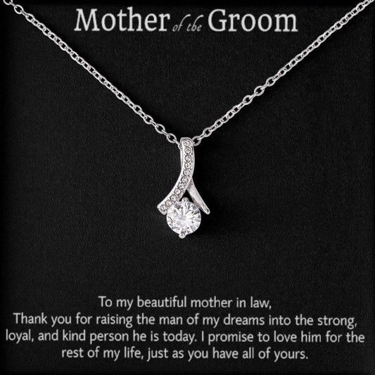 Regalo de la novia para la madre del novio, regalo de collar para la suegra, regalo para la suegra, regalos de boda para el hombre de mis sueños, regalo de agradecimiento