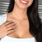 Beautiful Gift for Wife "I Can't Live Without You" Necklace white and yellow gold alluring beauty