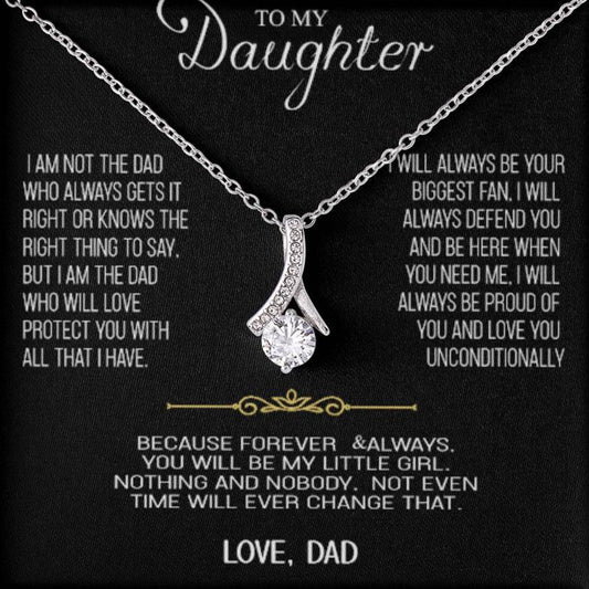 Para mi hija - Con amor, papá - Juego de collar de regalo 