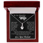 Beautiful Gift for Wife "I Can't Live Without You" Necklace white and yellow gold alluring beauty