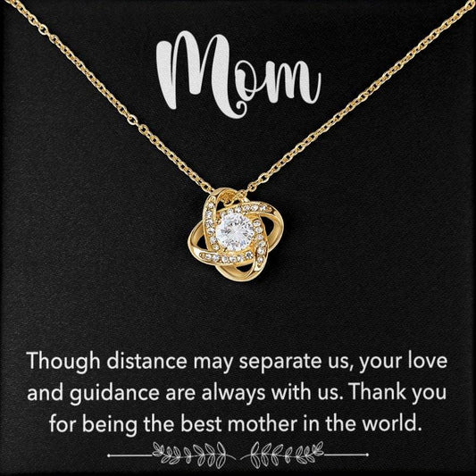Para mi mamá - la mejor madre del mundo Set de regalo Love Knot Oro 18K 