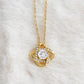 Gift for Wife 18k gold "I'm Not Perfect" I love you forever and always  love knot Necklace 002