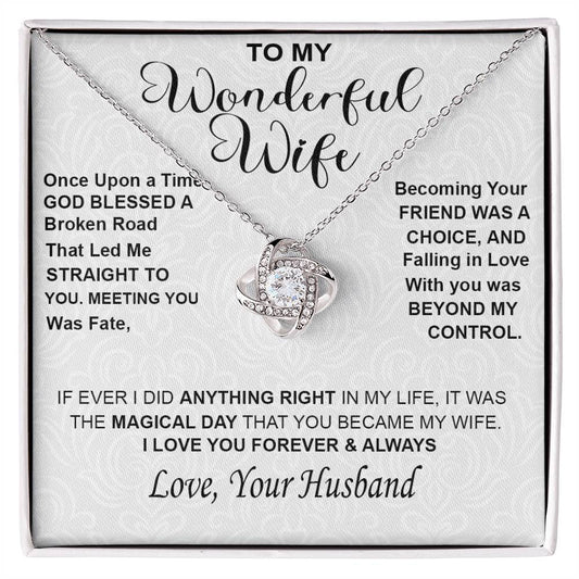 Regalo para Esposa Collar "El Día Mágico" para mi Maravillosa Esposa 