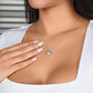 Beautiful Gift for Wife "I Can't Live Without You" Necklace white gold and yellow gold love knot