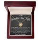 Gift for Wife 18k gold "I'm Not Perfect" I love you forever and always  love knot Necklace 002