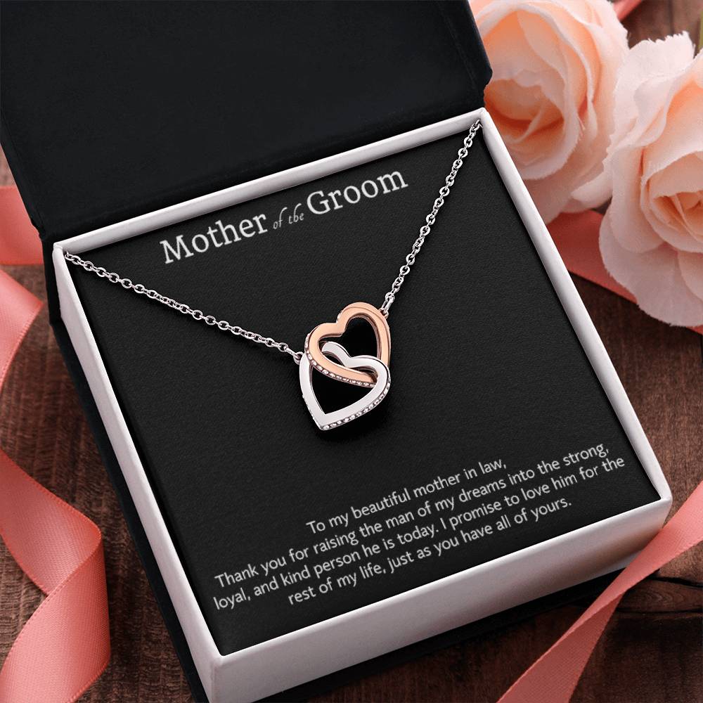 Regalo de la novia para la madre del novio, regalo de collar para la suegra, regalo para la suegra, regalos de boda para el hombre de mis sueños, regalo de agradecimiento 