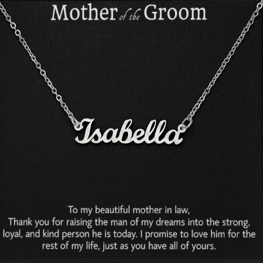 Regalo de la novia para la madre del novio, regalo de collar para la suegra, regalo para la suegra, regalos de boda para el hombre de mis sueños, regalo de agradecimiento 