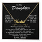 Colar com nome personalizado para filha "Carry You In My Heart" da mãe