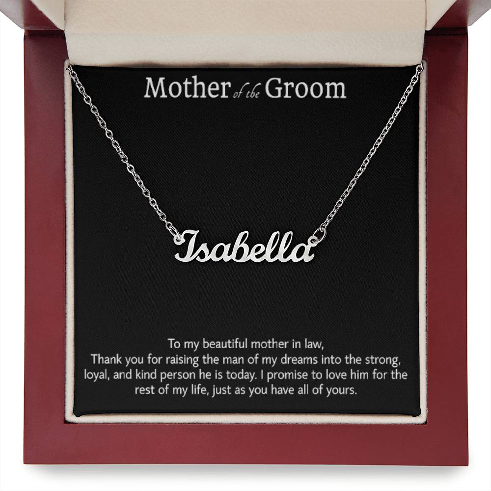Regalo de la novia para la madre del novio, regalo de collar para la suegra, regalo para la suegra, regalos de boda para el hombre de mis sueños, regalo de agradecimiento 